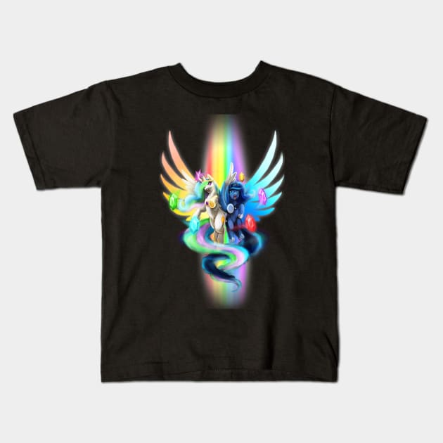 In the name of the rainbow... We shall banish you! Kids T-Shirt by slifertheskydragon